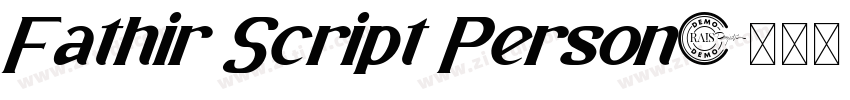 Fathir Script Person字体转换